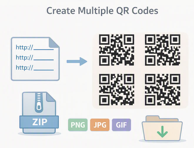 Create Multiple QR Codes